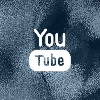 YouTube logo on textured background