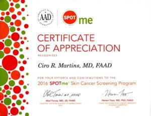 Certificate of appreciation