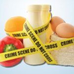 Food wrapped in crime scene tape