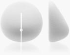 Round shaped breast implant