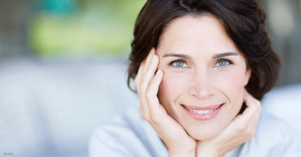 Woman thinking about laser skin resurfacing